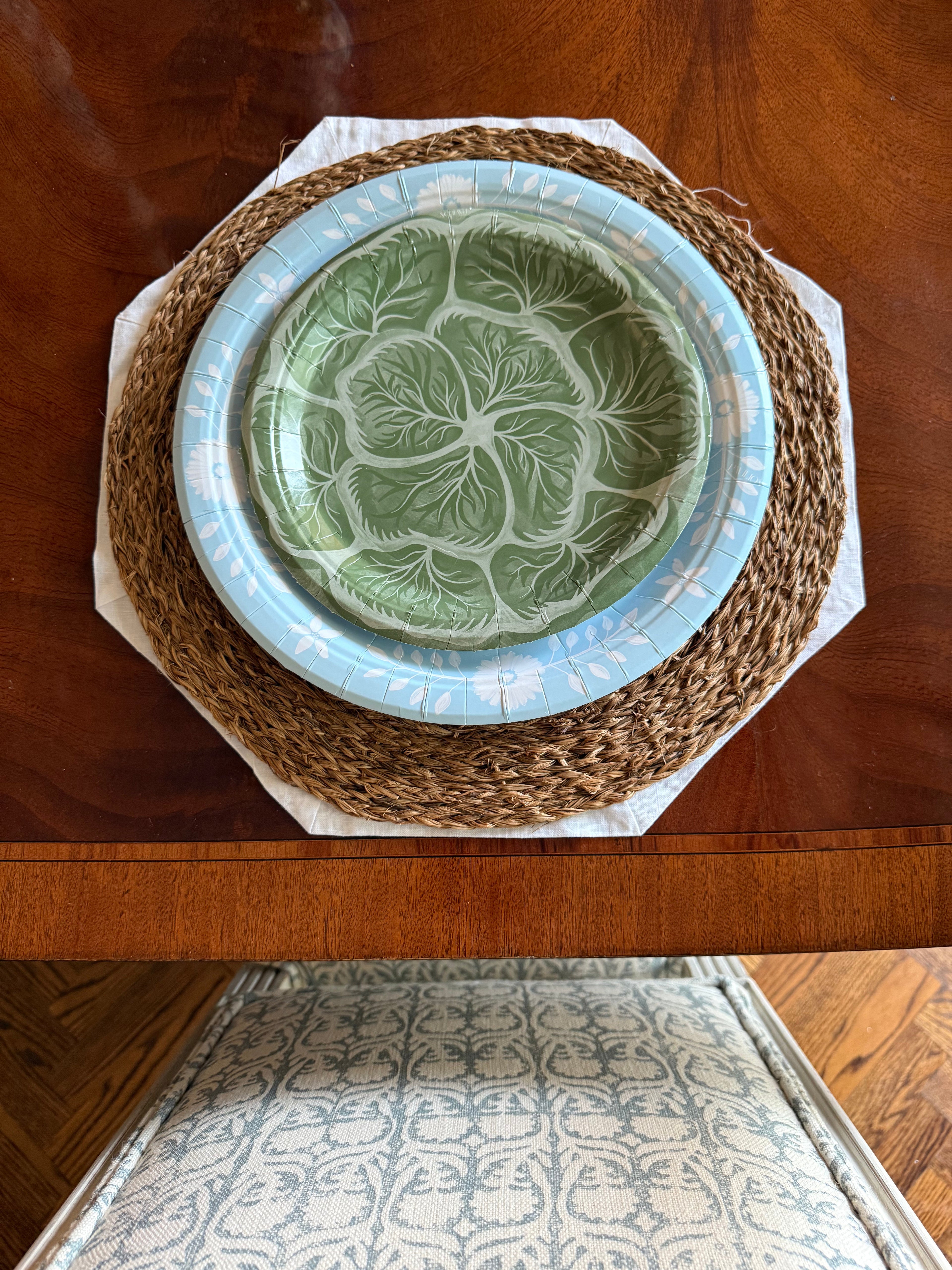 Bunny Green Melissa's Garden Cabbage Salad and Dessert Plates - 8 pack