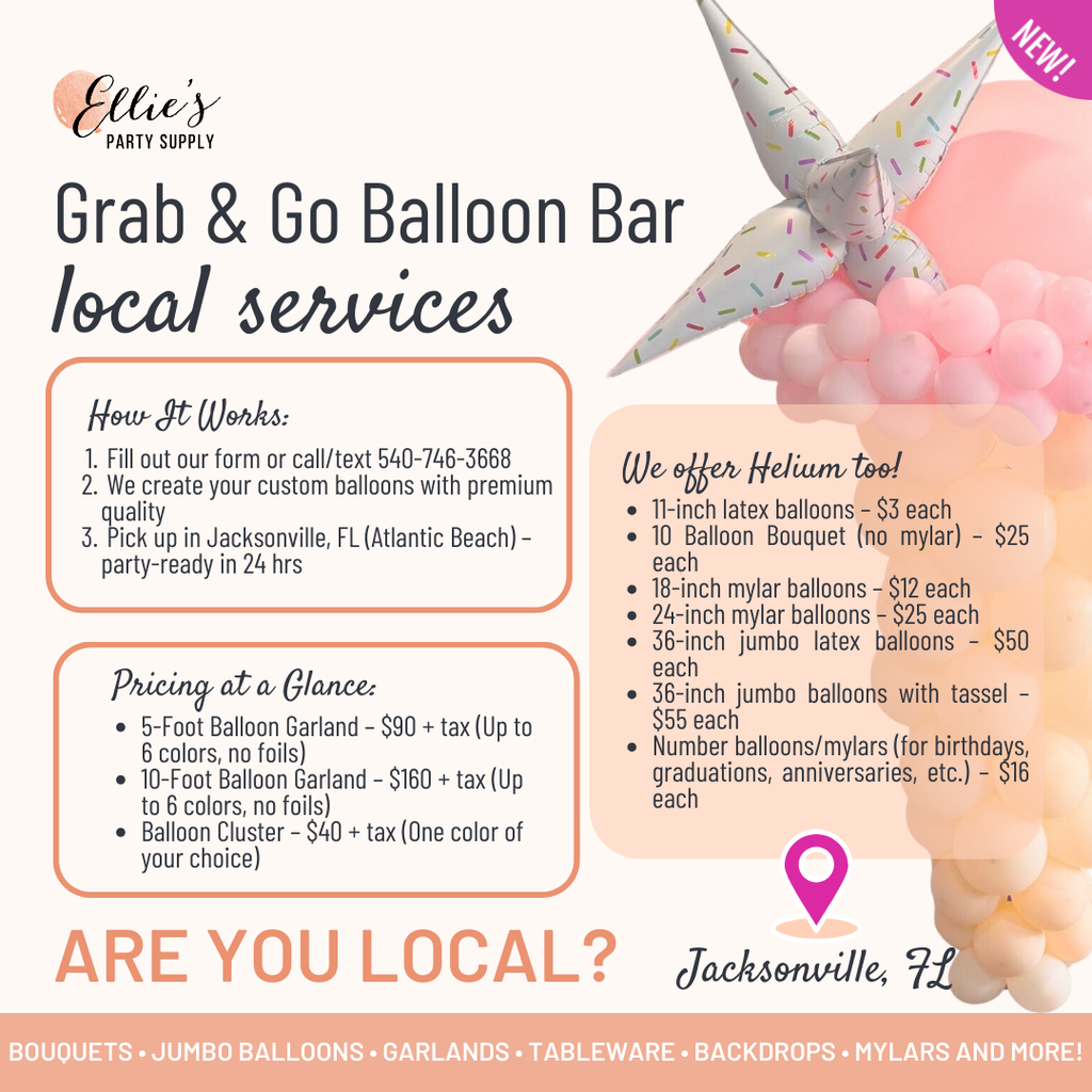 Blue Balloon Garland