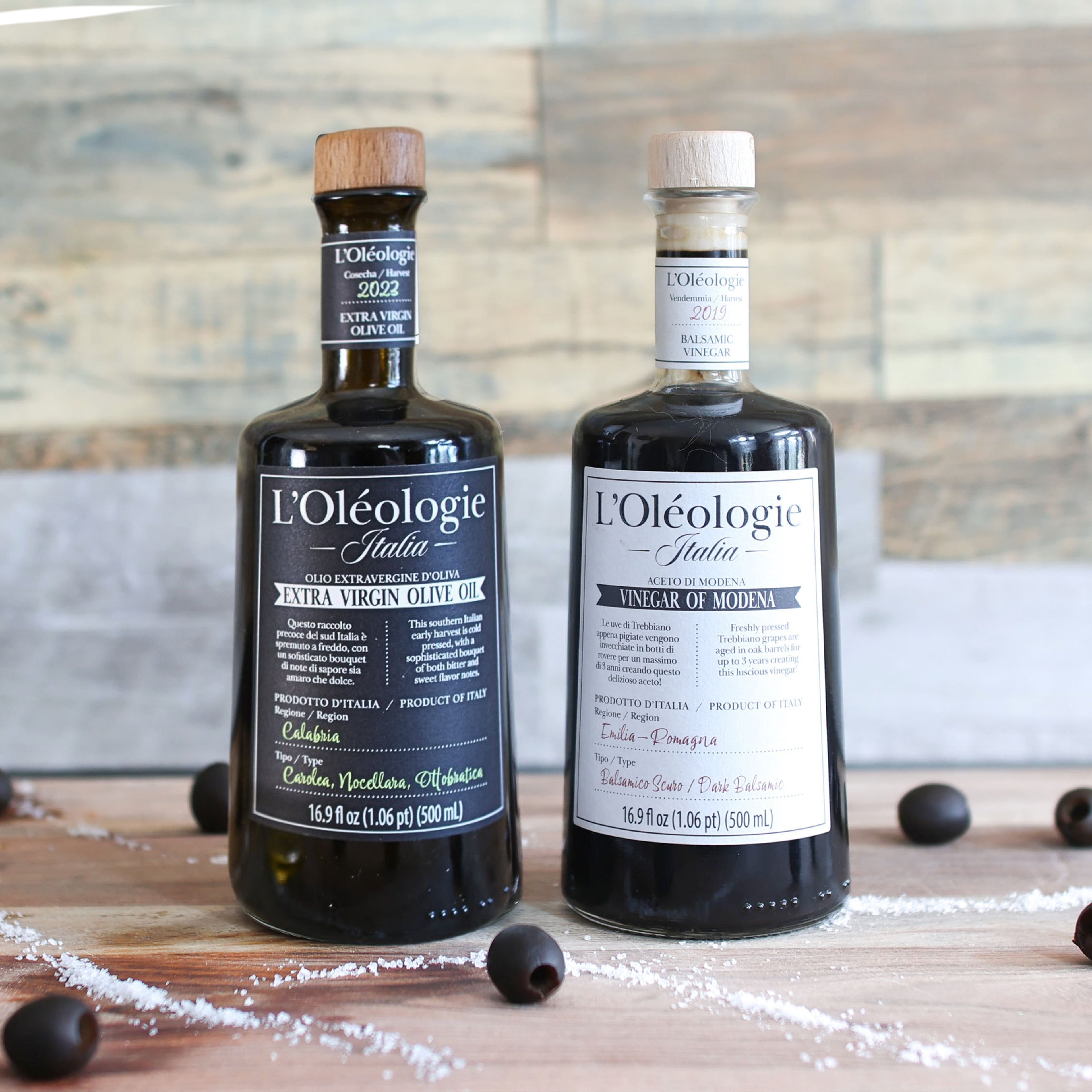 L'Oléologie Italian Oil & Vinegar 500ml 2 Pack