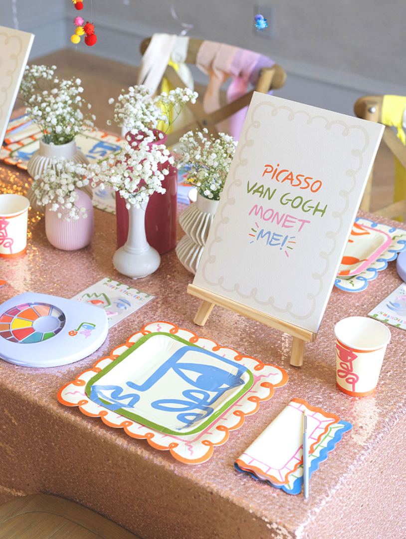 Face Party Cups | Art Party Cups (x 12)