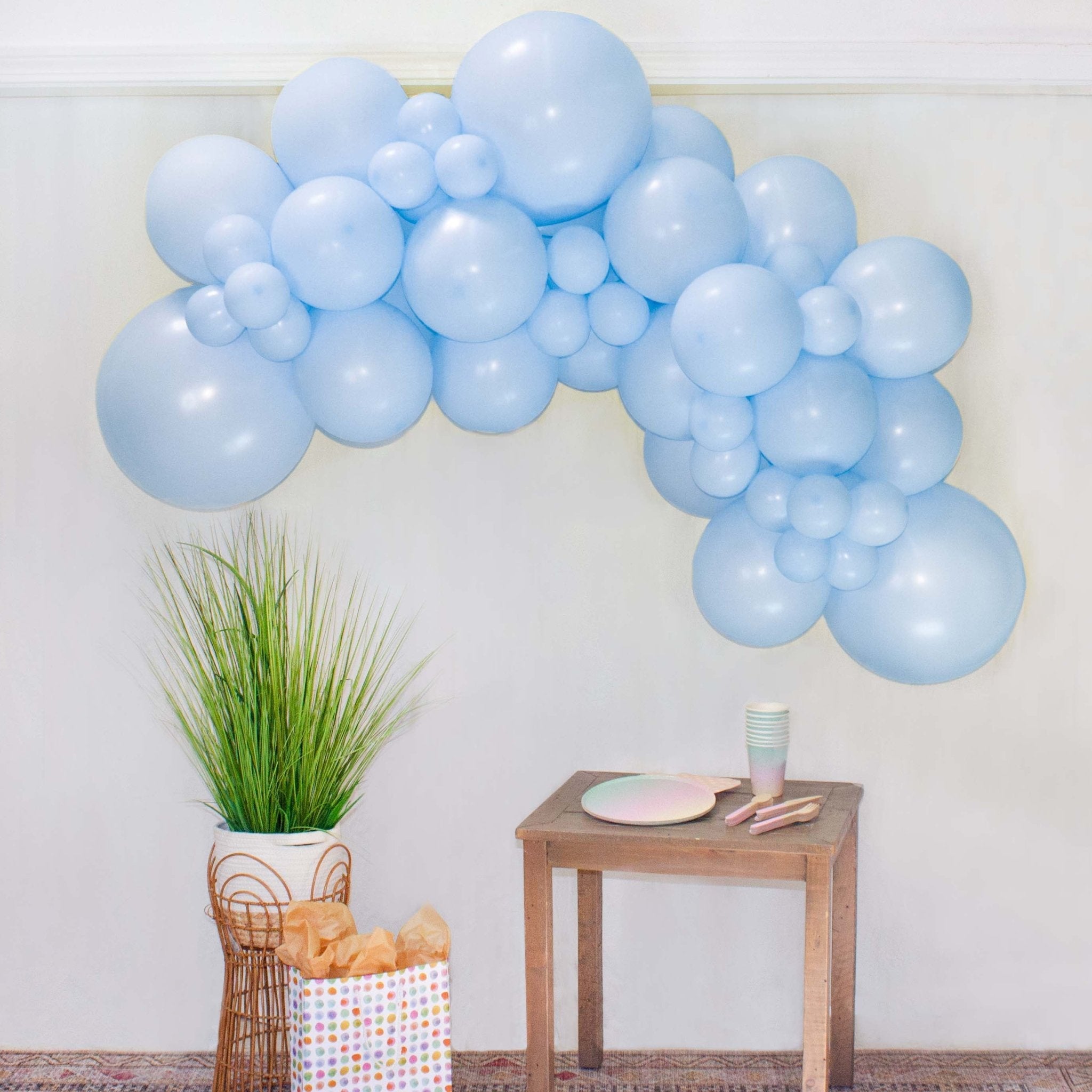 Blue Balloon Garland