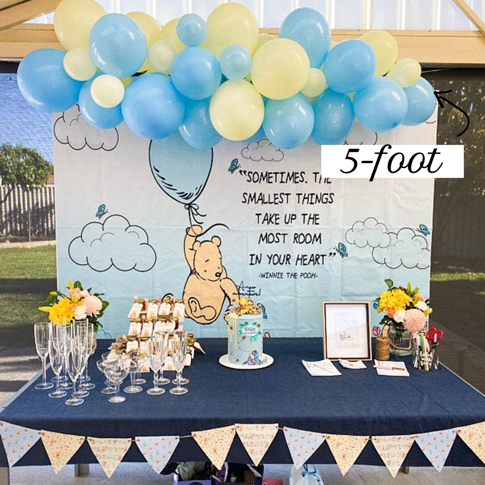 Blue Ice & Yellow Balloon Garland Kit