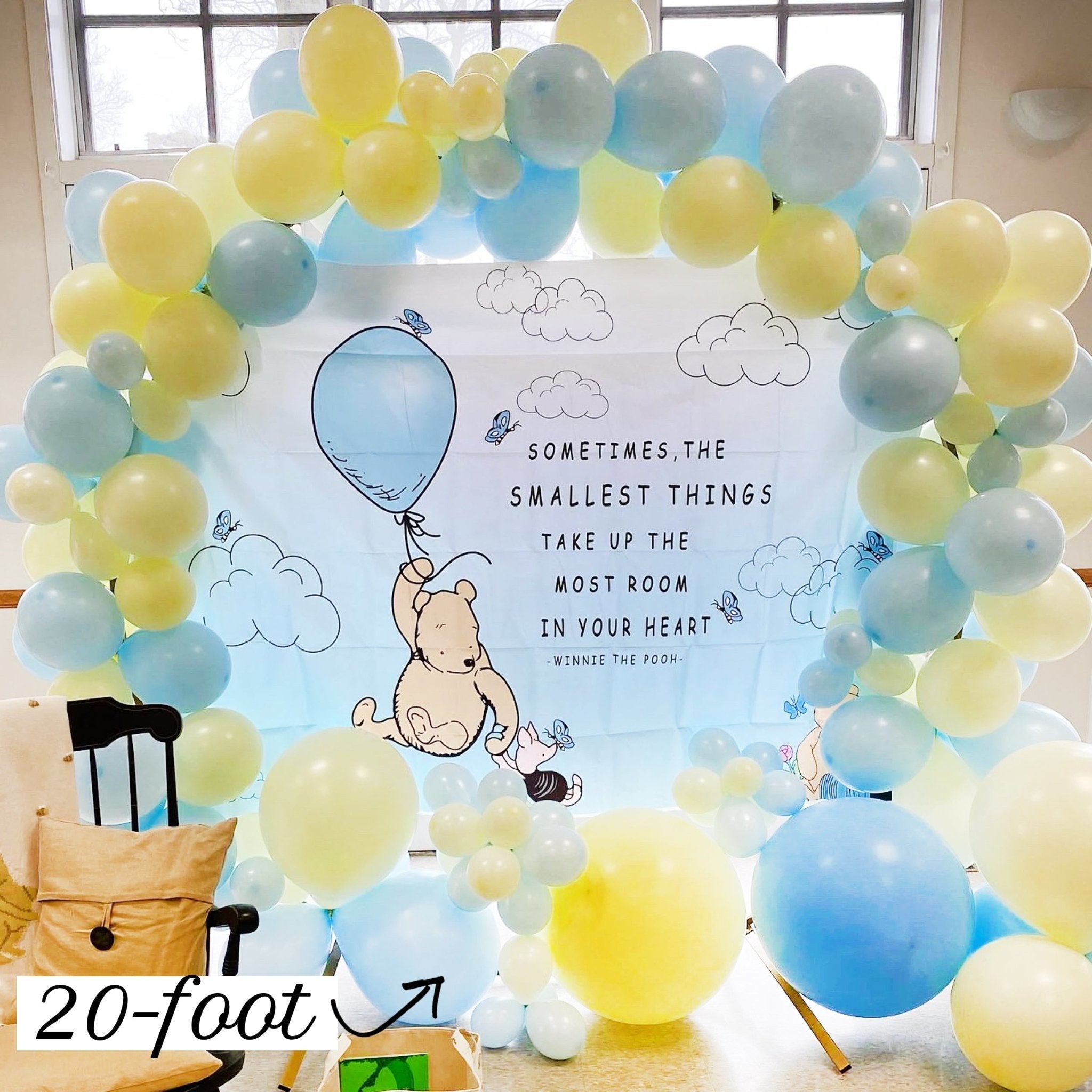 Blue Ice & Yellow Balloon Garland Kit