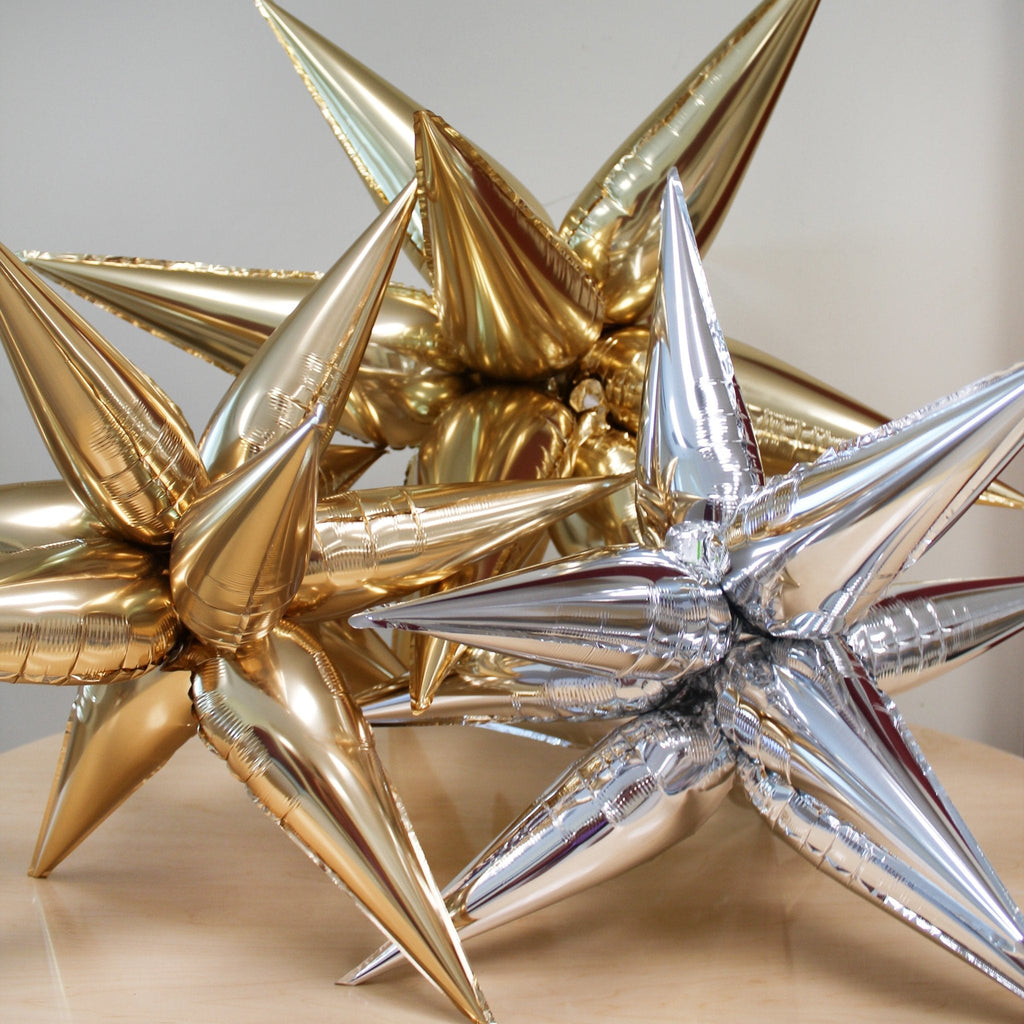 Gold Starburst Cluster Balloon – 26" and 40"