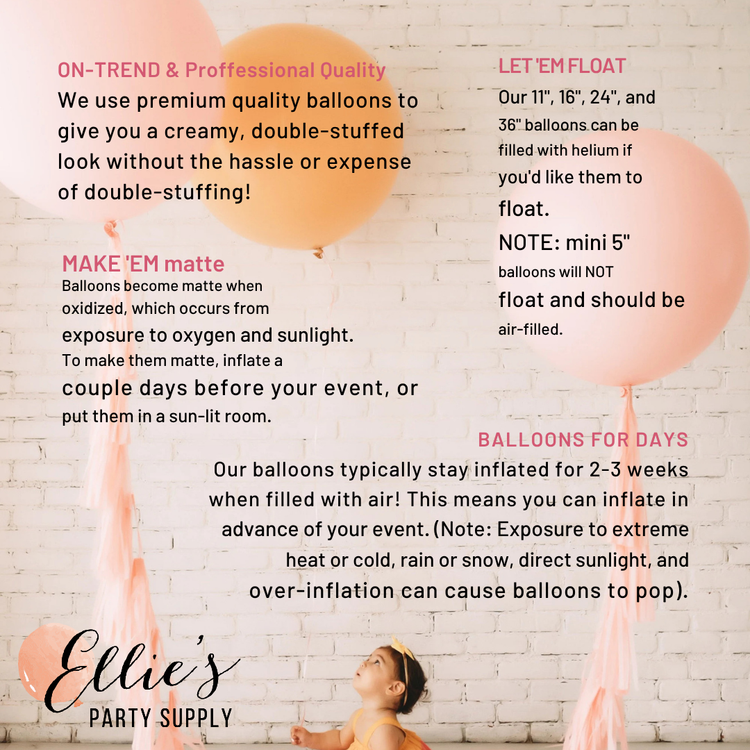 Blue Balloon Garland