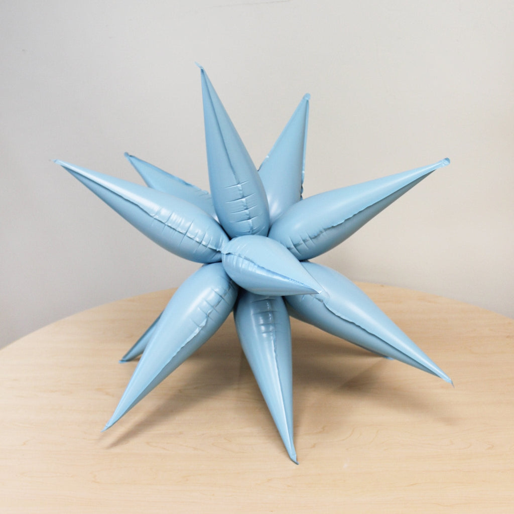 Pastel Blue Starburst Balloon