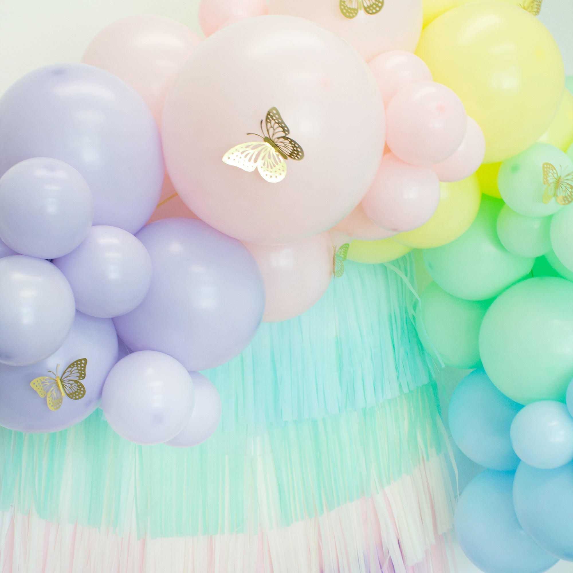 Pastel Rainbow Tassel Tail
